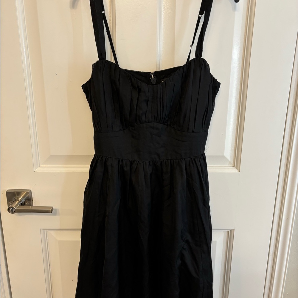Abercrombie & Fitch Black Pleated Dress